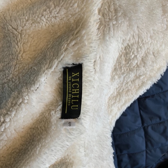 Women’s fleece lined coat, grey - Picture 3 of 3